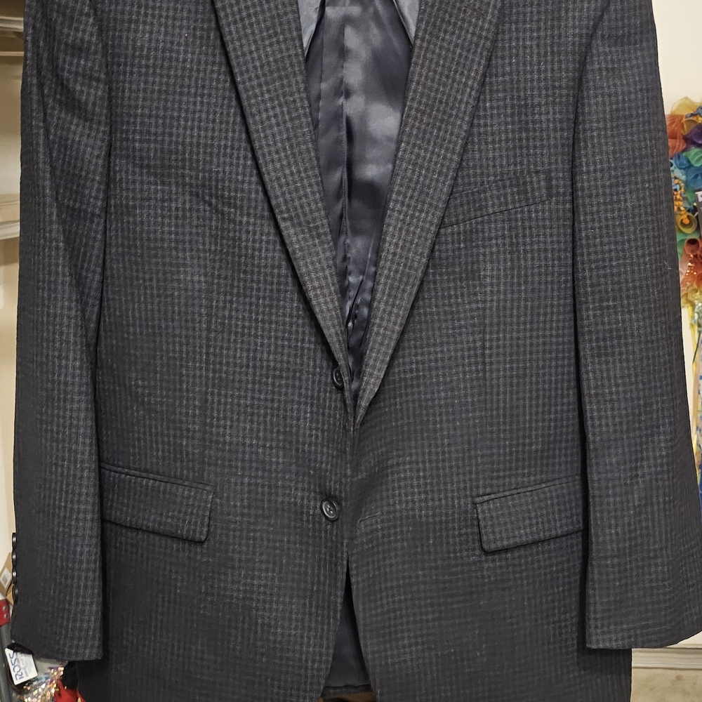 Pronto Uomo Dark Gray Patterned Blazer